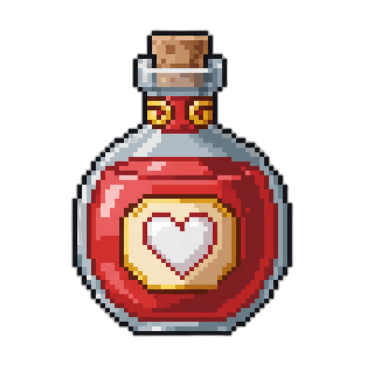 Health Potion - Pixel Art